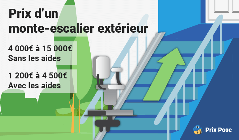 Prix d'un monte-escalier extérieur