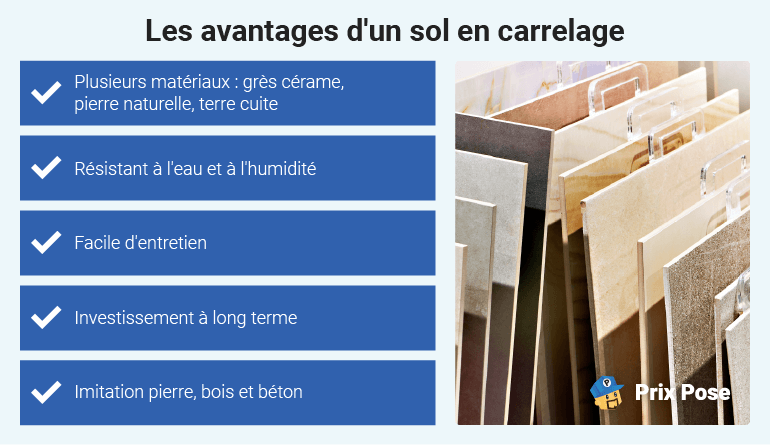 Les avantages d'un sol en carrelage