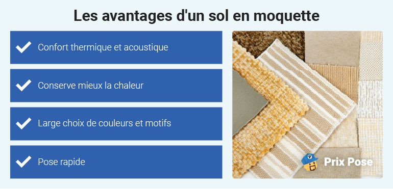 Les avantages d'un sol en moquette