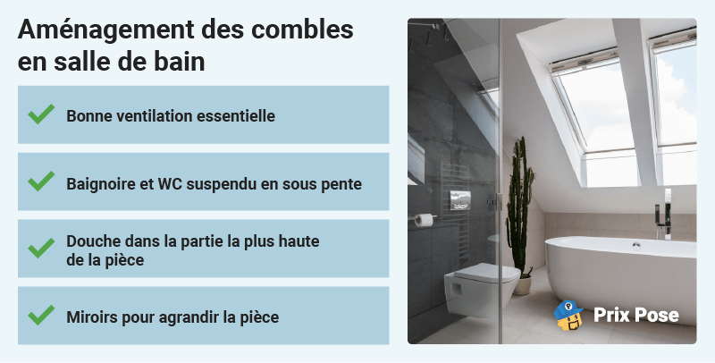 Aménagement des combles en salle de bain