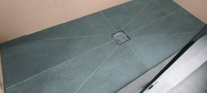 La pente d’écoulement d'une douche