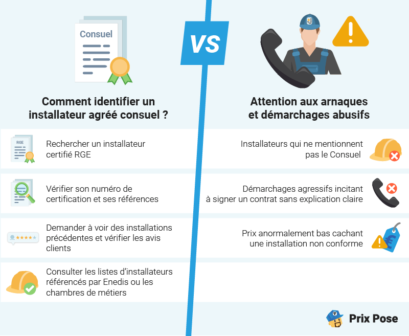 Comment identifier un installateur agréé et éviter les arnaques ? 